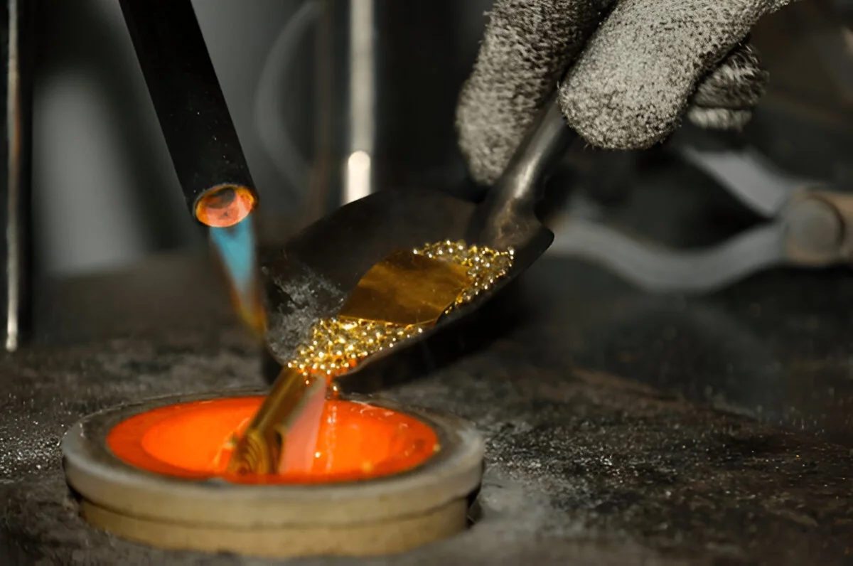 during gold refining